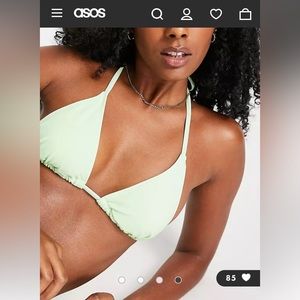 Aeropostale halterneck Bikini set in bright mint/ neon green